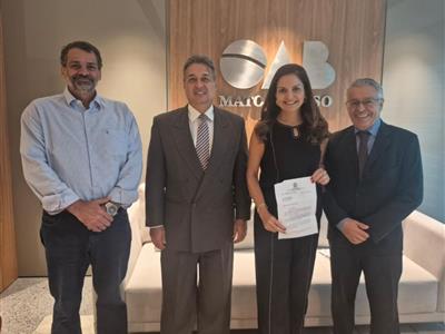 Foto da Notícia: Gisela Cardoso recebe convite extensivo à advocacia mato-grossense para diálogo com ministro do TST Caputo Bastos