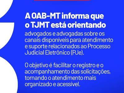 Foto da Notícia: TJMT disponibiliza canais de atendimento e orienta advocacia